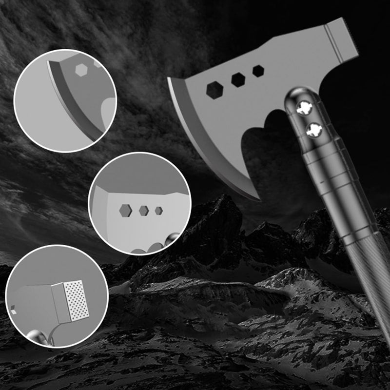aiGear Camping Shovel Axe Outdoor Tactical Shovel Survival Tool Set with Multi Tools for Camping Hiking Backpacking Men Survival Gear Emergency（CSA-4232） - Image 3
